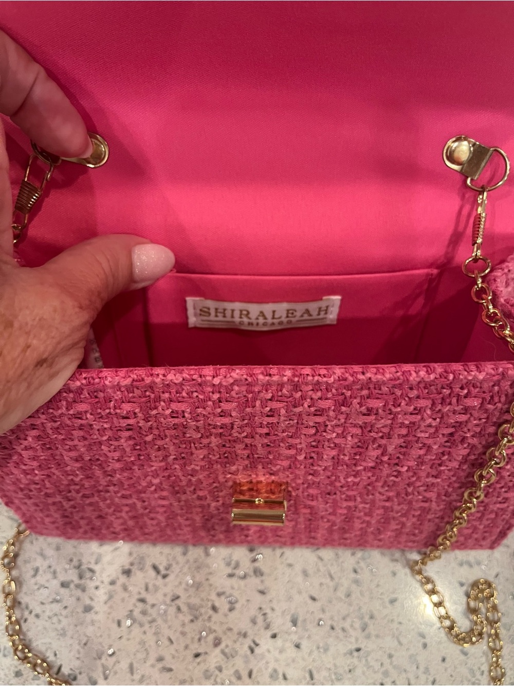 NWOT Shiraleah Chicago Pink Purse - Picture 3 of 8